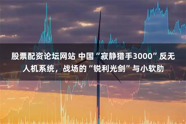 股票配资论坛网站 中国“寂静猎手3000”反无人机系统，战场的“锐利光剑”与小软肋